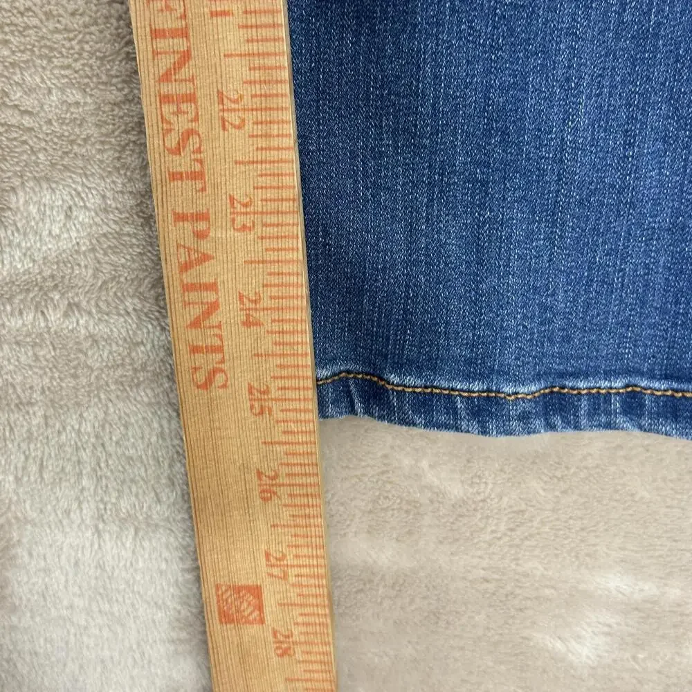 Gloria Vanderbilt Jeans Womens 12 Blue High Rise Crop Slimming Stretch Denim